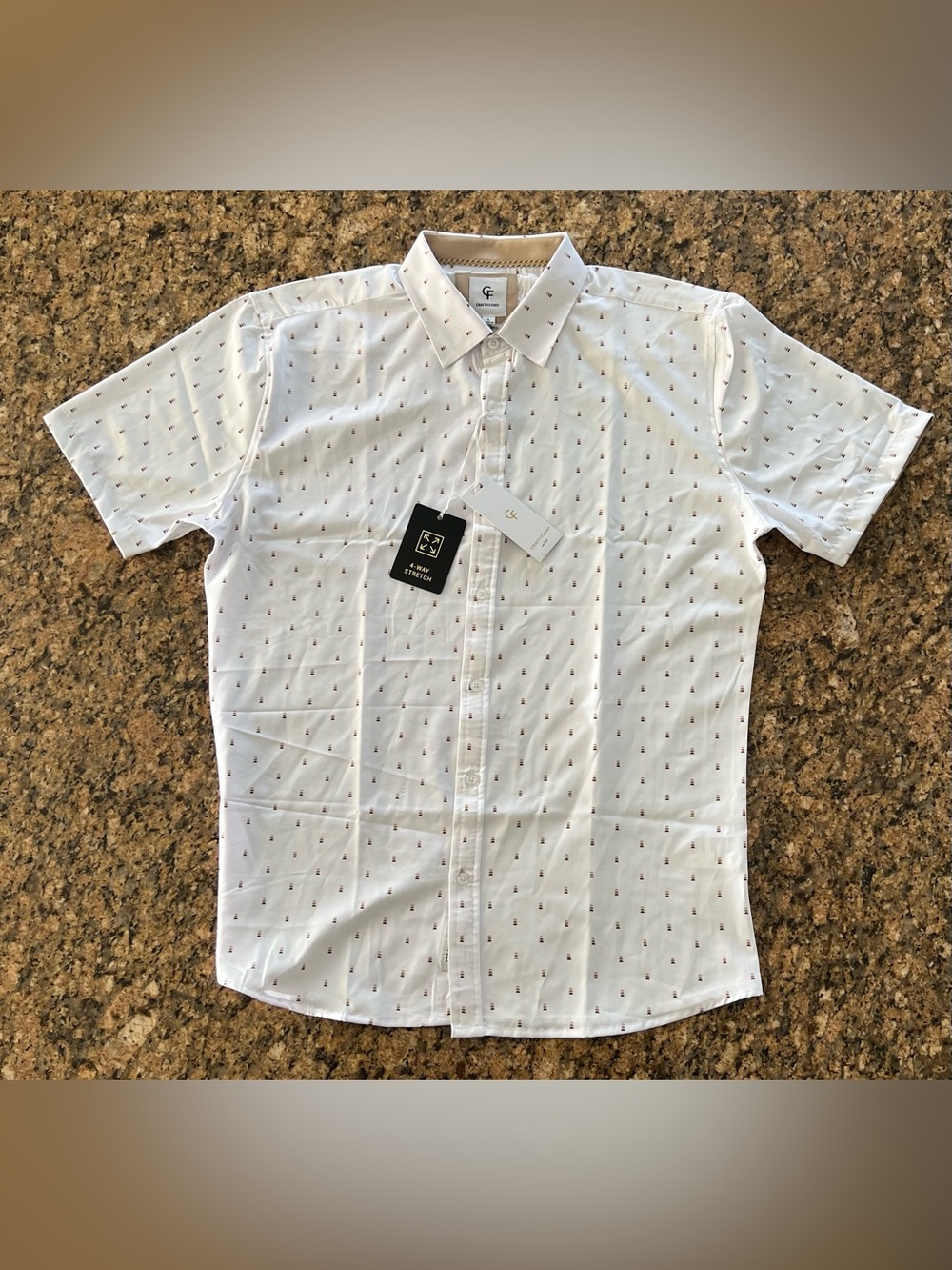 Craft Flow white button up shirt
